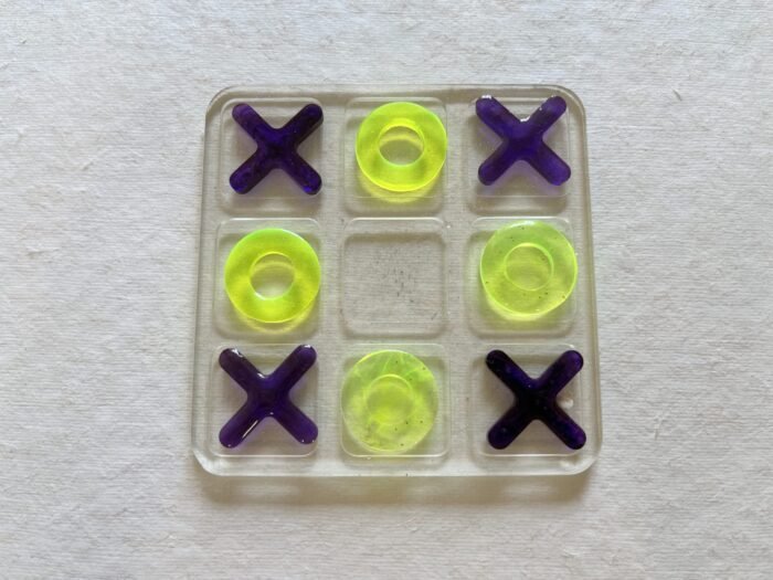 Misa Tic-Tac-Toe- Transparent, Violet & Yellow