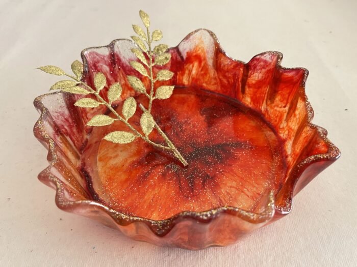 Misa Bohemian Bowl- Red & Gold