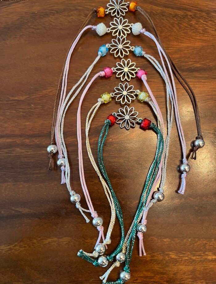 Misa Silver Floral Rakhi - Image 4