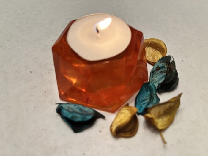 Misa Mandarin T-lite Candle Rest (Small)- Orange