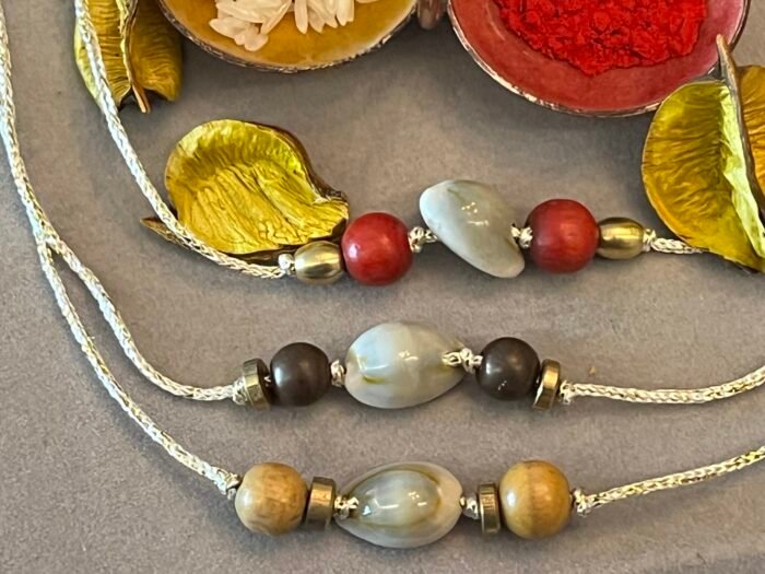 Misa Beaded Shell Rakhi