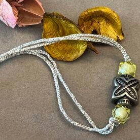 Misa Silver Oxidised Rhombus Bead Rakhi 5 IMG 4590 Original scaled 1