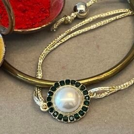 Misa Pearl & Green Stone Rakhi 4 IMG 4593 Original scaled 1