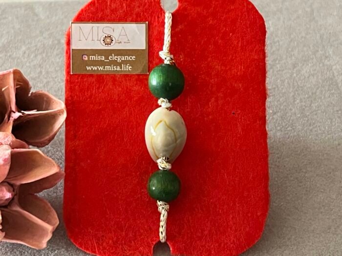 Misa Beaded Shell Rakhi - Image 2
