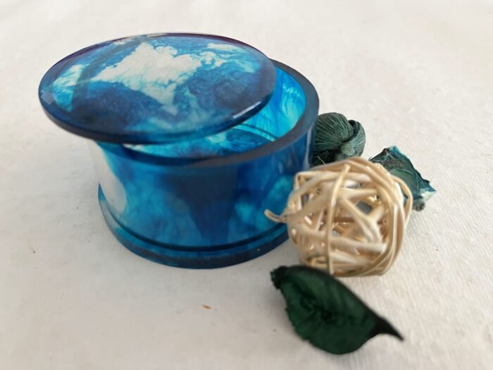 Misa Allium Trinket Box- Transparent Blue