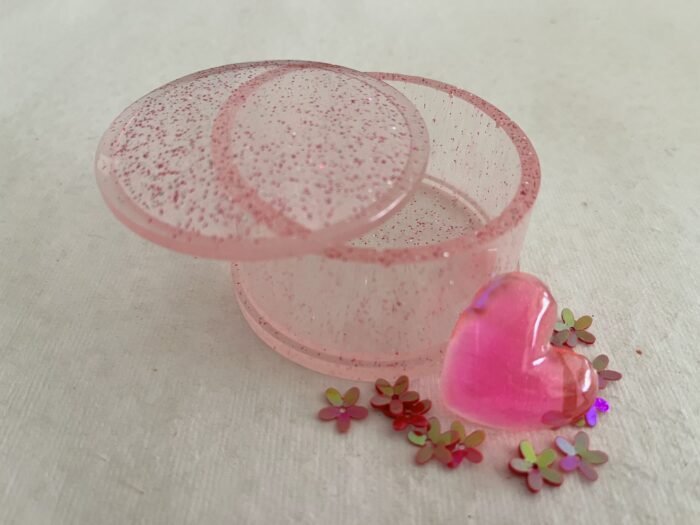 Misa Allium Trinket Box- Glittering Pink - Image 2