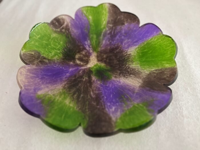 Misa Floral Bowl- Burgundy, Violet & Green small - Image 3