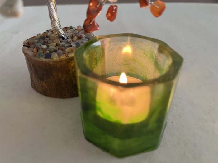 Misa Moonbeam T-lite Candle Rest (Medium)- Green