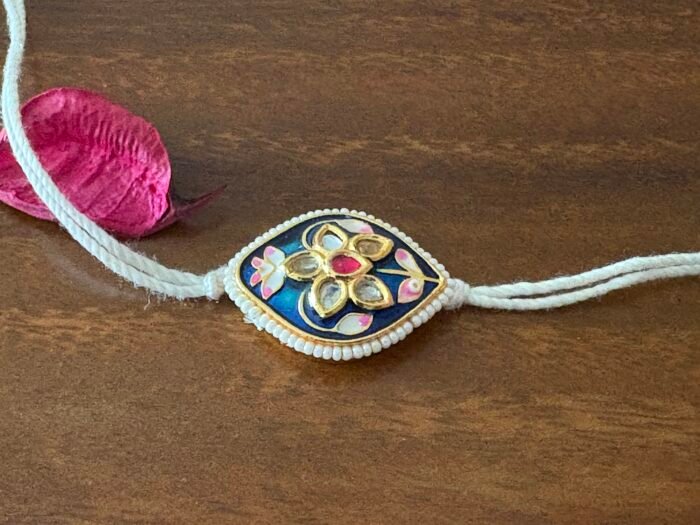 Misa Meenakari Kundan Kite Rakhi - Image 3