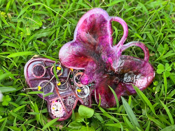 Misa Butterfly Trinket Box- Shimmery shades of Pink