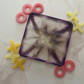 Misa Tic-Tac-Toe- Purple Silver Base, Yellow 'X', Pink 'O' 3 UN03 IMG 0749 scaled 1