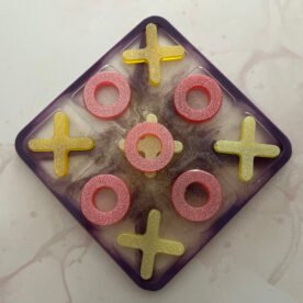 Misa Tic-Tac-Toe- Purple Silver Base, Yellow 'X', Pink 'O' 5 UN03 IMG 0751 scaled 1