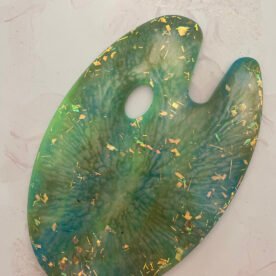 Misa Achillea Paint Palette Medium- Green blue, Iridescent strips 3 fun UN21 IMG 1330 scaled 1