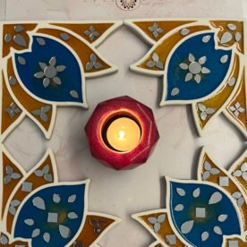 Misa Island Rangoli Border- Golden, Blue, Abhlas (mirrors)- Set of 4 6 island rangoli IR09 IMG 9616 scaled 1