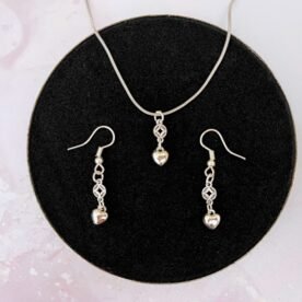 Misa Groovy Heart Charm Necklace & Earrings Set 4 nc K112 IMG 1780 scaled 1
