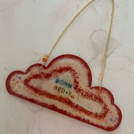 Misa Wall Hanging- Cloud, Red with flowers, Born Red..y 3 ornamental OR16 IMG 1387 scaled 1