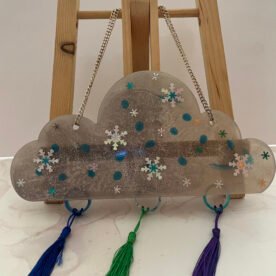 Misa Wall Hanging- Cloud, Silver, Snow flakes, Tassels 5 ornamental OR17 IMG 1382 scaled 1