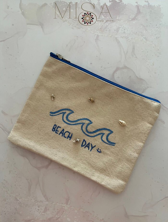 Misa Hand-painted Pouch- Beach Day