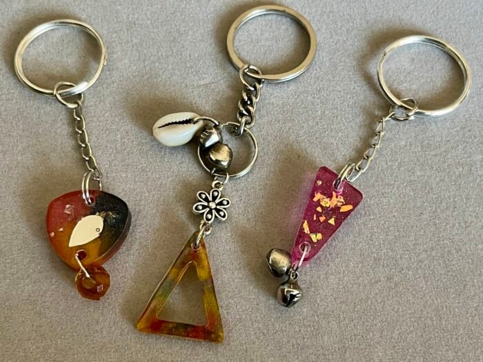 Misa Resin Iris Keychains