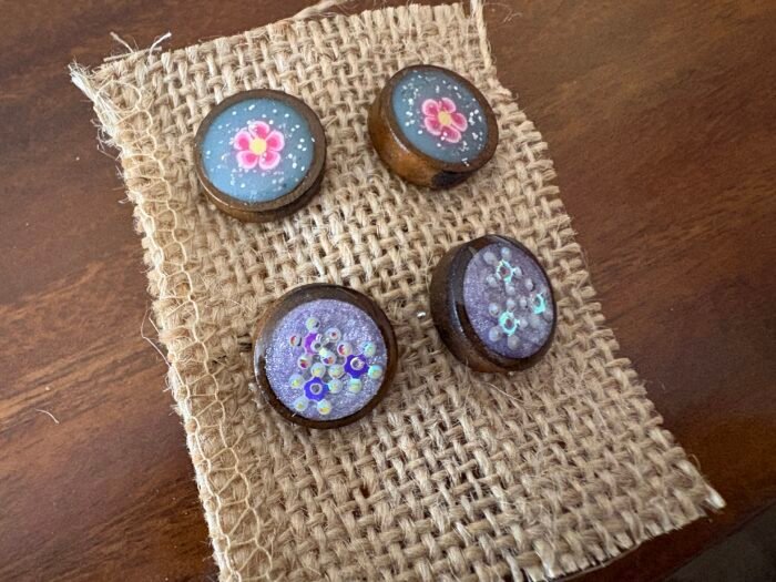 Misa Wooden Stud Earrings (2 Sets) 16 IMG 2650