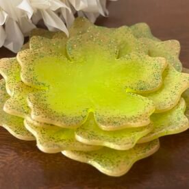 Misa T-lite & Diya Holder- Yellow, Green & Gold 5 IMG 6476