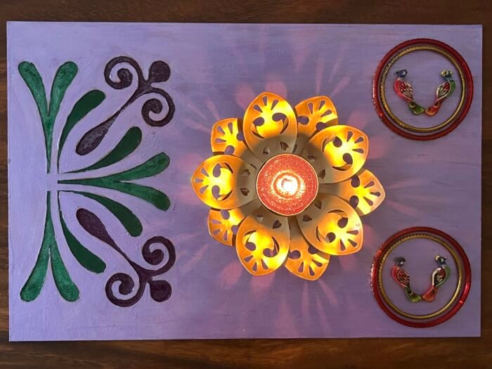 Misa Decorative Mat- Bangles with Peacock