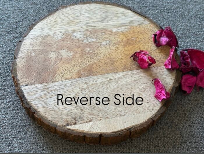 Misa Wooden Agate Allium Coaster- Flower Cart Découpage - Image 5