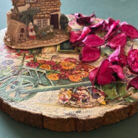 Misa Wooden Agate Allium Coaster- Flower Cart Découpage 4 IMG 7284