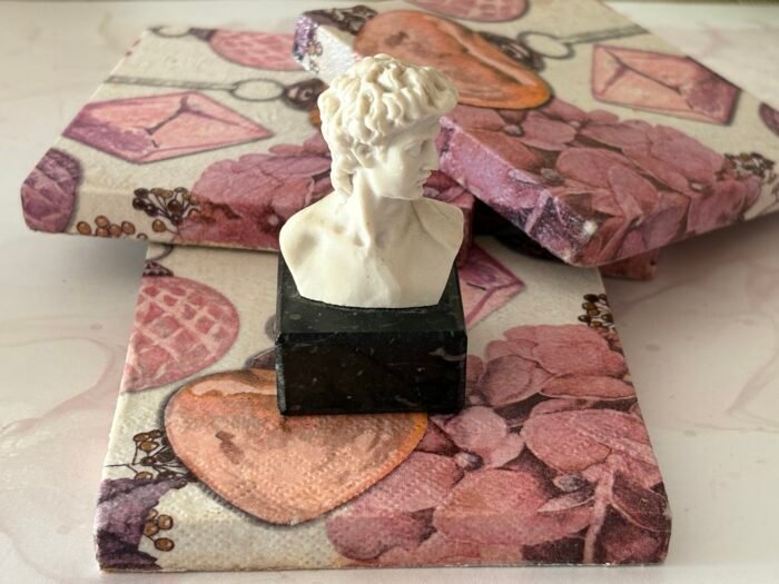 Misa Wooden Cornus Coasters- Ornaments Découpage - Image 4