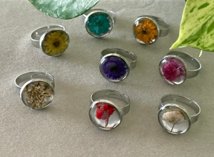 Misa Ethereal Bloom Finger Ring (15mm)- Silver