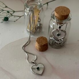 Misa Emerald in Heart Necklace 7 IMG 0366