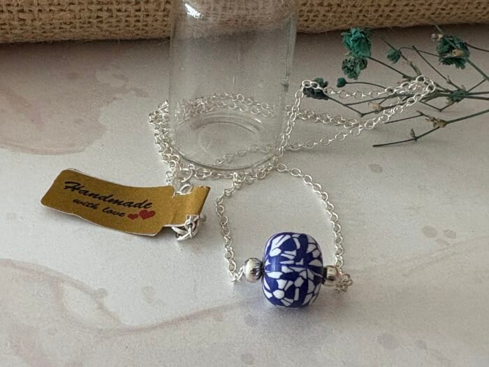 Misa Ocean Lava Bead Necklace (Matching bracelet available) - Image 3