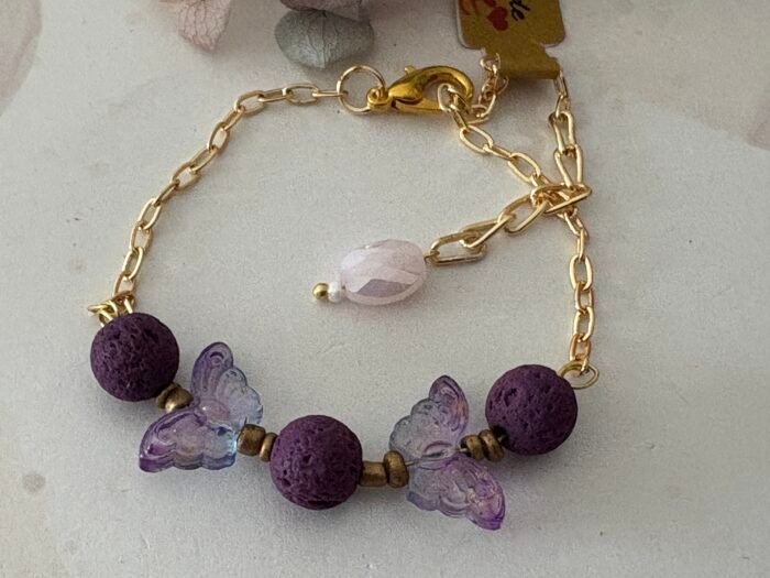 Misa Butterfly Lava Bracelet