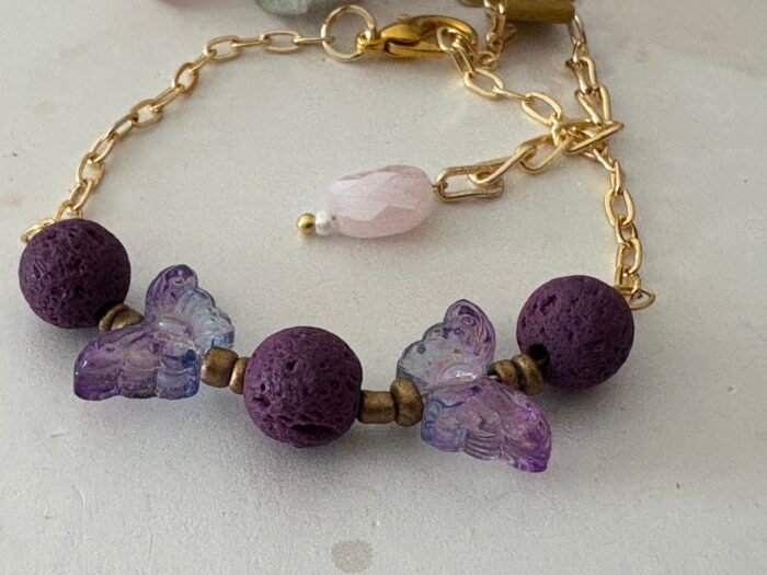 Misa Butterfly Lava Bracelet - Image 3