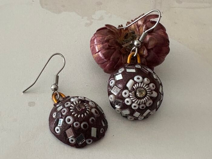Misa Mirror Mosaic Earrings - Image 3