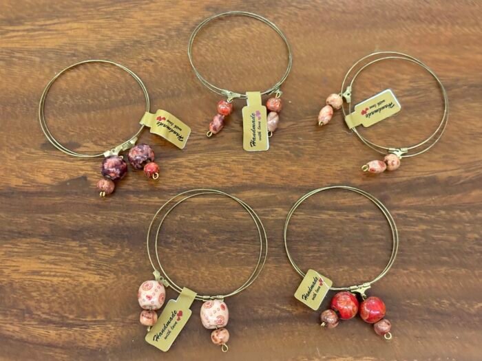Misa Blushwood Hoop Earrings