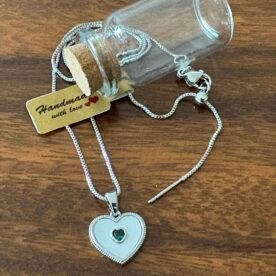 Misa Emerald in Heart Necklace 4 IMG 0561