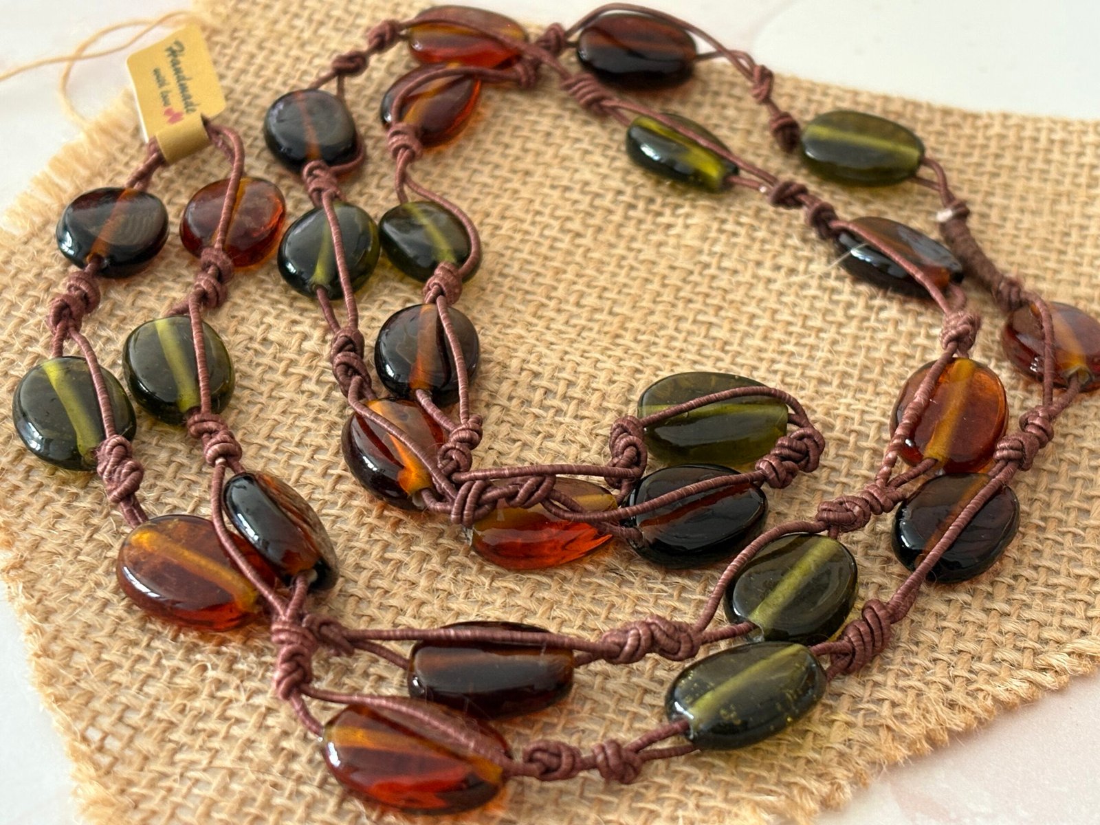 Misa Earthy Glass Necklace 5 Misa Earthy Glass Necklace - Image 4