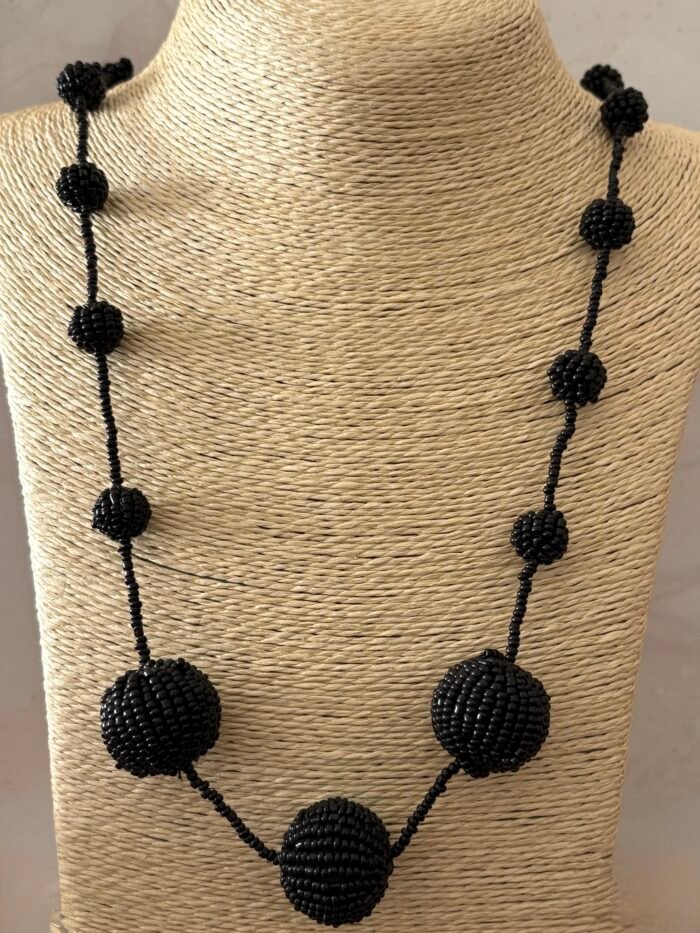 Misa Midnight Orb Beaded Necklace 12 IMG 0842