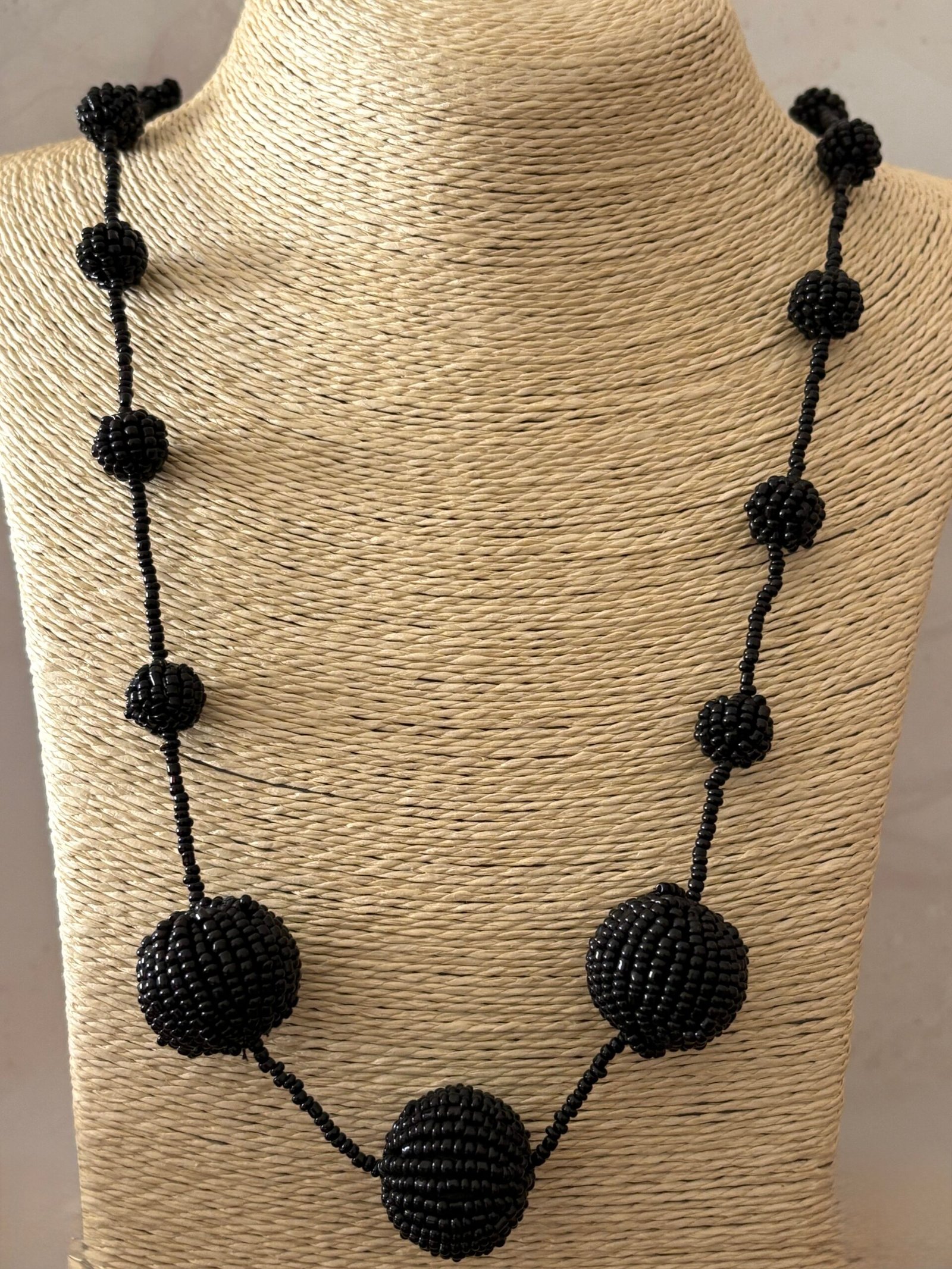 Misa Midnight Orb Beaded Necklace 3 Misa Midnight Orb Beaded Necklace - Image 2