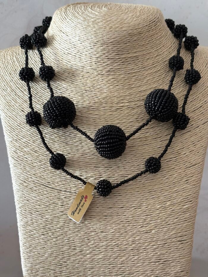 Misa Midnight Orb Beaded Necklace 13 IMG 0845