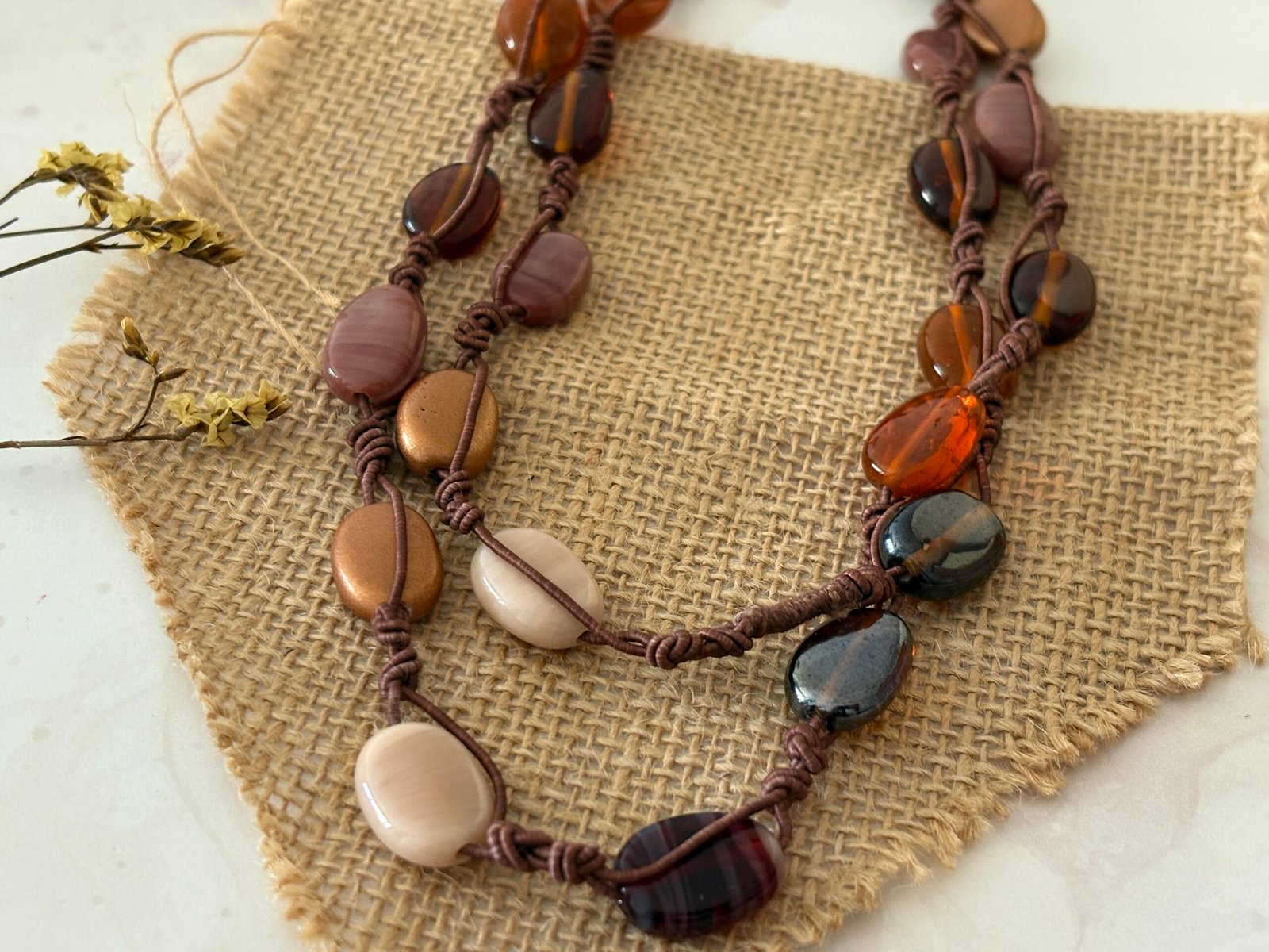 Misa Bronzed Earth Necklace 5 Misa Bronzed Earth Necklace - Image 4