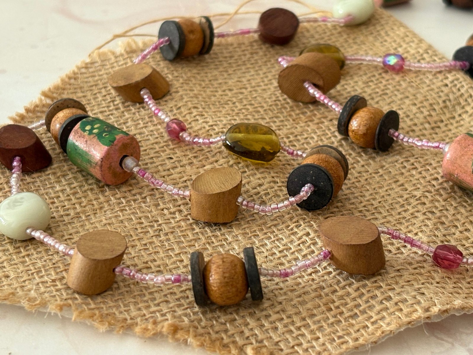 Misa Whimsical Woodland Bead Necklace 3 Misa Whimsical Woodland Bead Necklace - Image 2