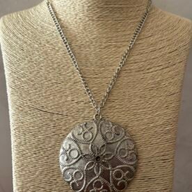 Misa Silver Lace Mandala Pendant Necklace 5 IMG 0903
