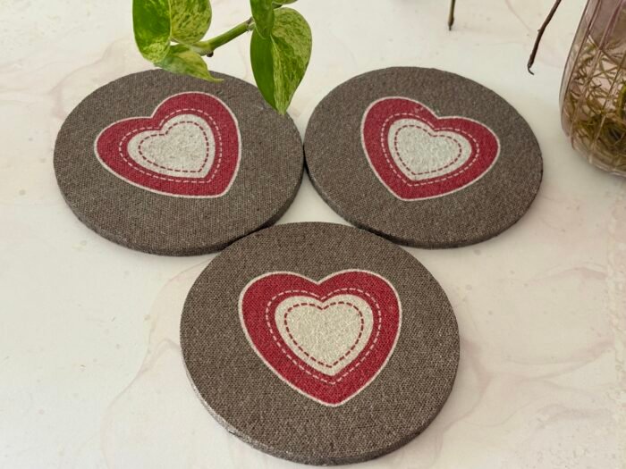 Misa Rustic Hearts Coasters- Set of 6 14 IMG 1225
