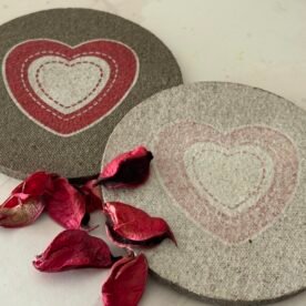 Misa Rustic Hearts Coasters- Set of 6 6 IMG 1229