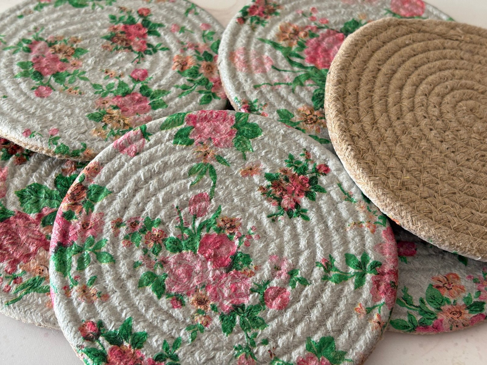 Misa Bloomweave Coasters- Set of 6 4 Misa Bloomweave Coasters- Set of 6 - Image 3