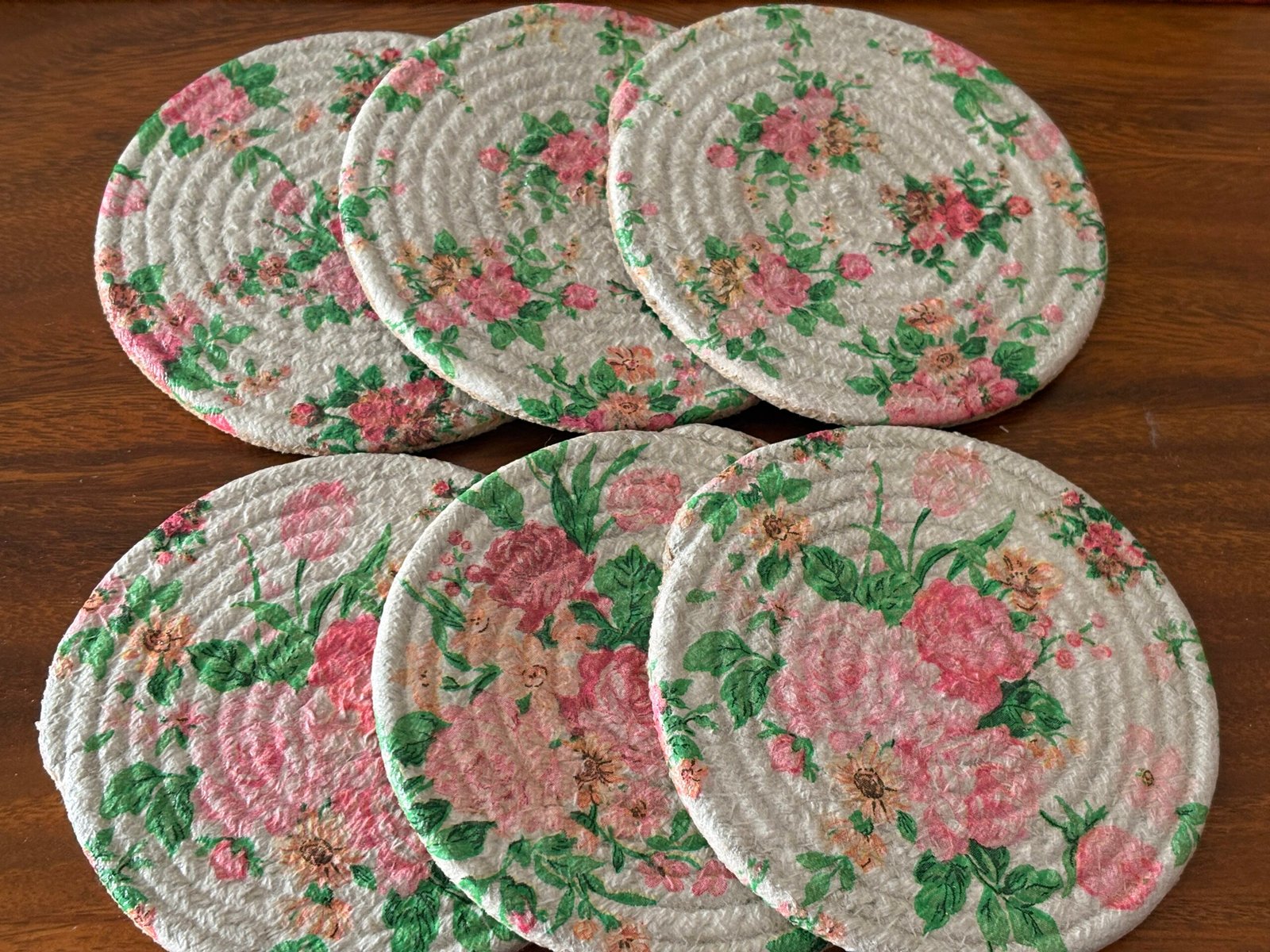 Misa Bloomweave Coasters- Set of 6 5 Misa Bloomweave Coasters- Set of 6 - Image 4