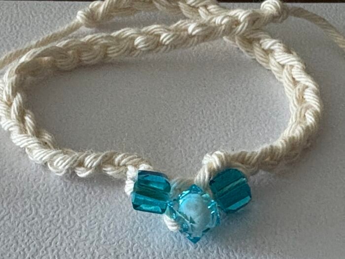 Misa Ivory Beaded Crochet Rakhi 17 IMG 3983